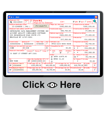 SSA Approved W-2 and W-3 Software to print and efile forms W-2 and W-3